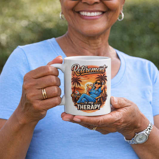Retirement Is My Therapy - Retired Nurse Coffee Mug