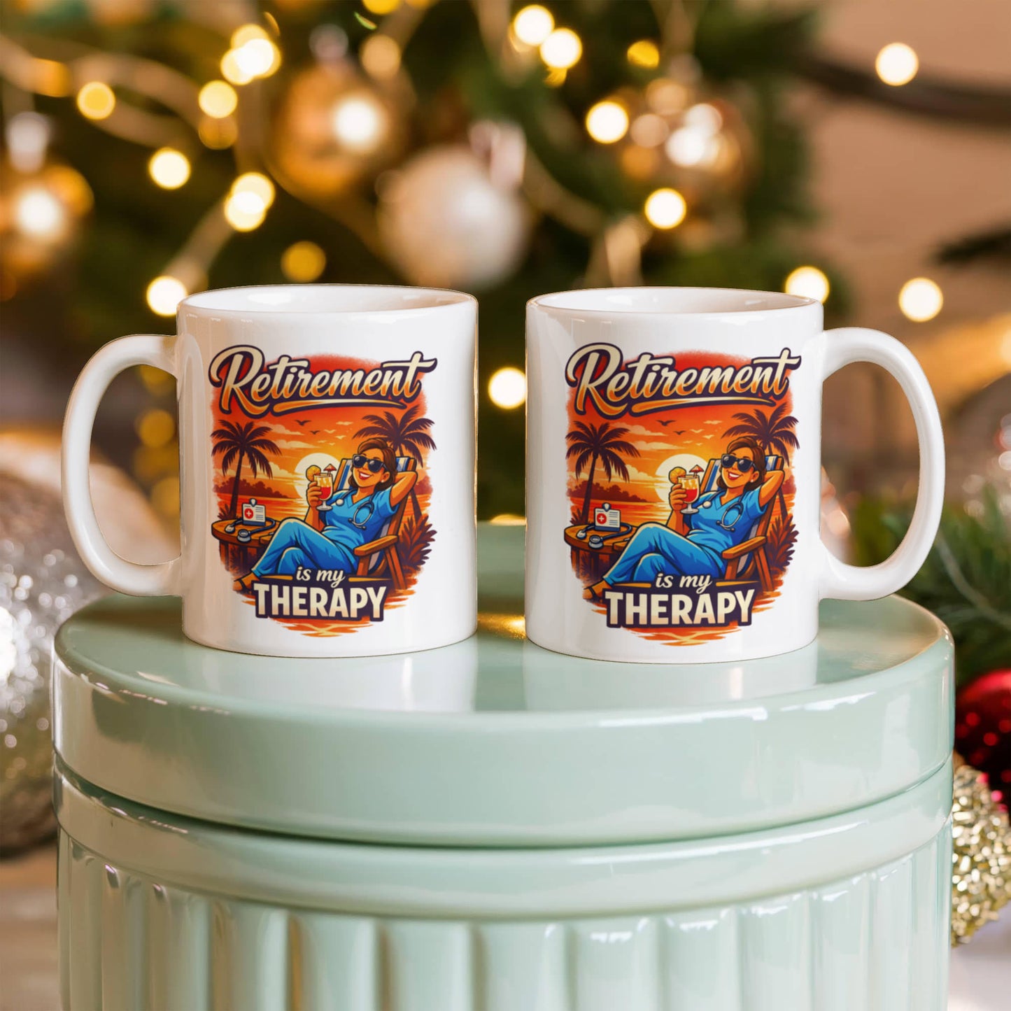 Retirement Is My Therapy - Retired Nurse Coffee Mug