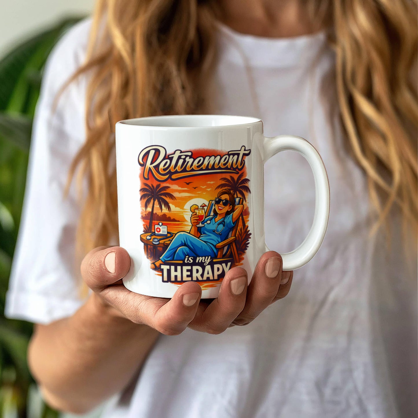 Retirement Is My Therapy - Retired Nurse Coffee Mug
