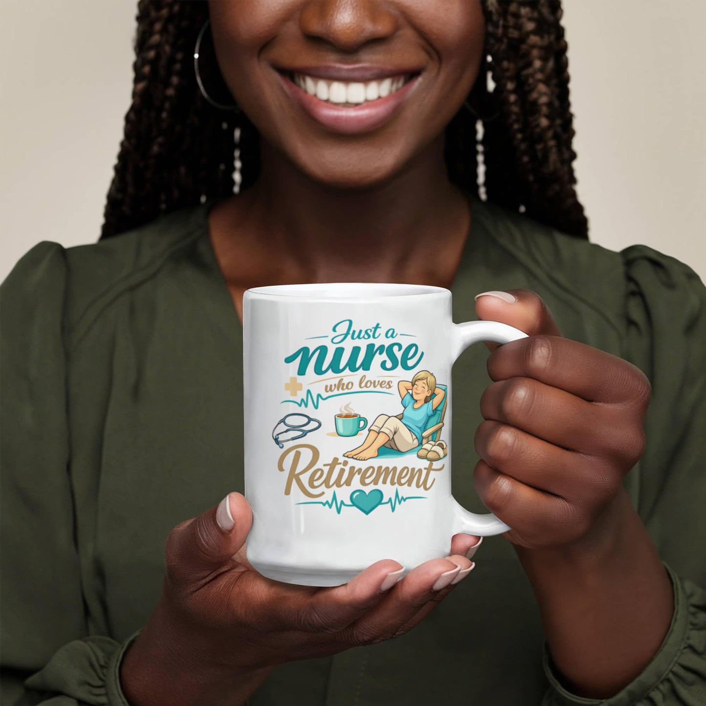 Just A Nurse Who Loves Retirement - Coffee Mug